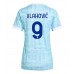 Maillot de foot Juventus Dusan Vlahovic #9 Extérieur vêtements Femmes 2025-26 Manches Courtes